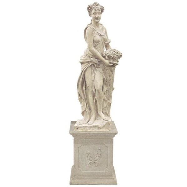 Four Seasons Autumn Statue With Plinth